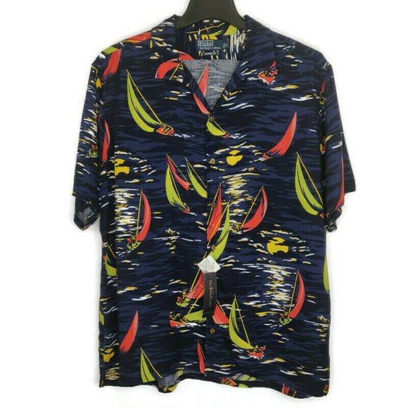 Polo Ralph Lauren Other - Vintage Polo Ralph Lauren Hawaiian Shirt Sailboats